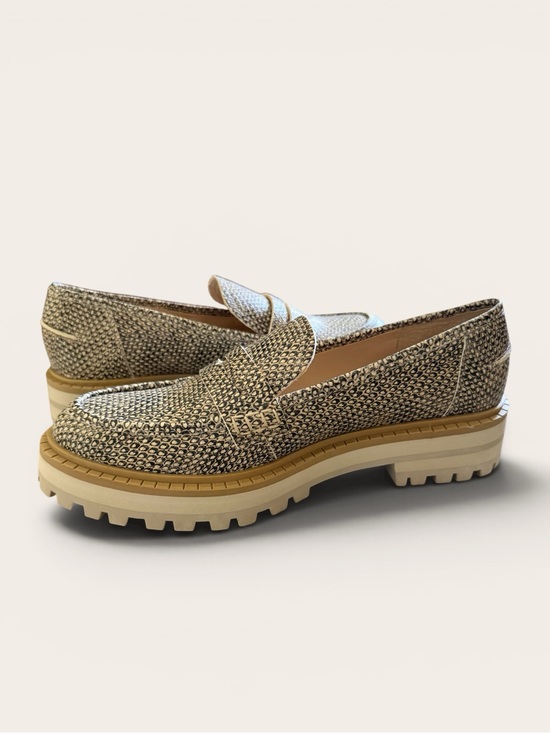 Vince Camuto Shoes - Vince Camuto Leopard-Print Slip-On Loafers in Beige and Black